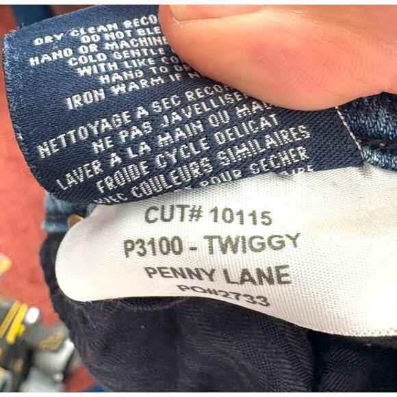 Fidelity Penny Lane Twiggy Jeans Size 29 P3100 Distressed Boyfriend Fit - Picture 6 of 8